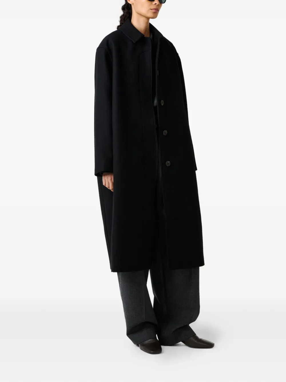  Studio Nicholson Ria A-line Coat - Black 