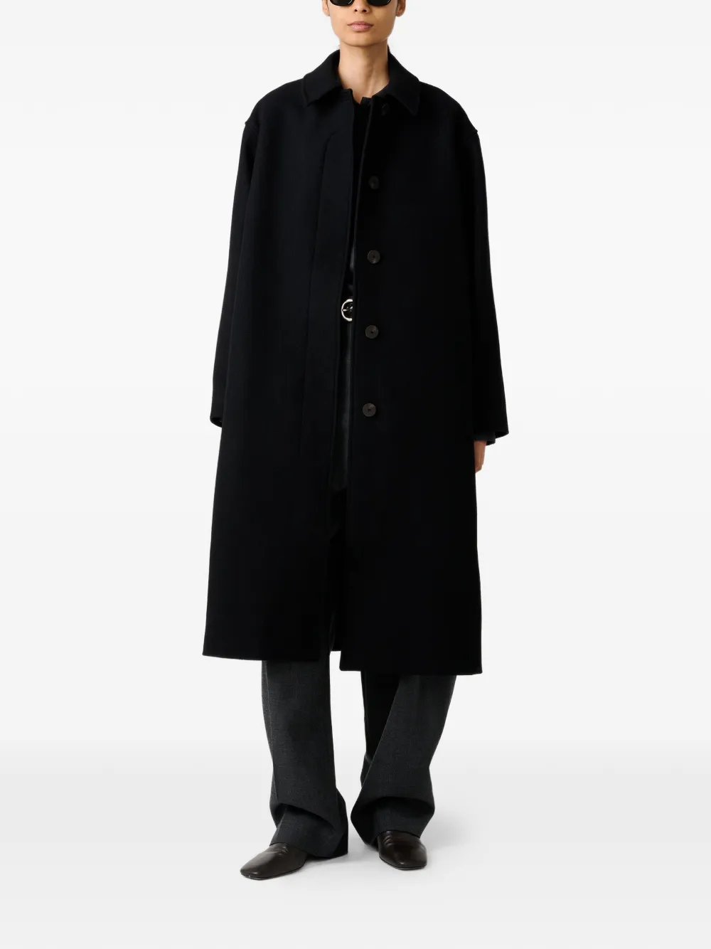  Studio Nicholson Ria A-line Coat - Black 