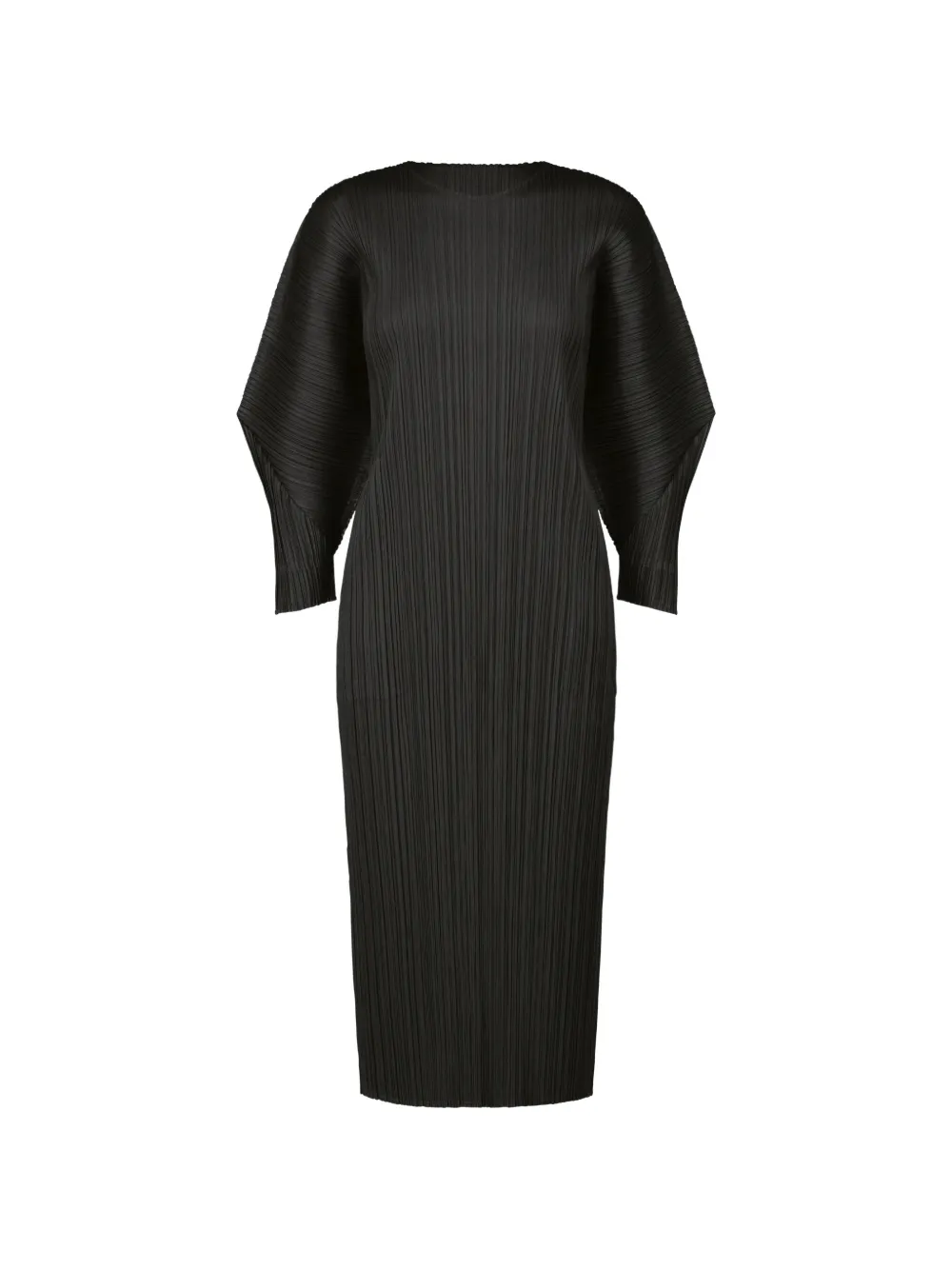 Pleats Please Issey Miyake pleated midi dress - Nero