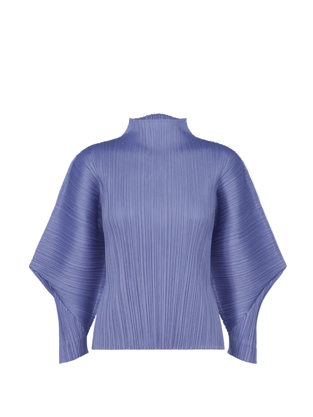 Pleats Please Issey Miyake skyline pleated shirt - Blu