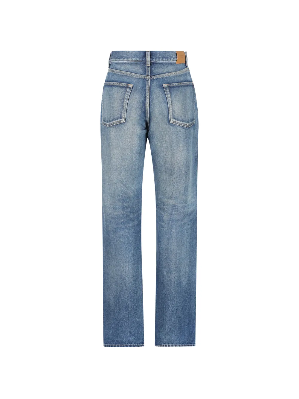 Saint Laurent Jeans met knopen Blauw