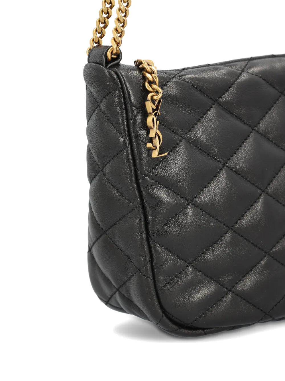quilted chain leather bag