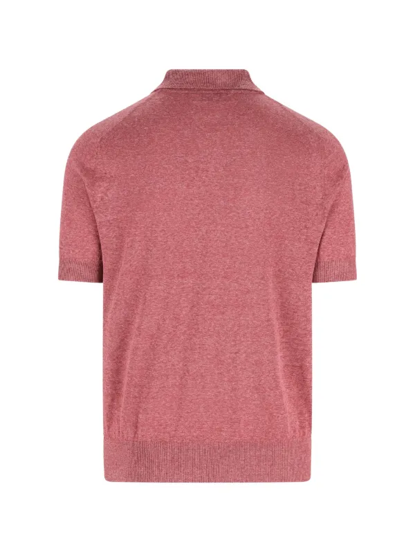 Brunello Cucinelli short-sleeve Polo Shirt | Red | FARFETCH