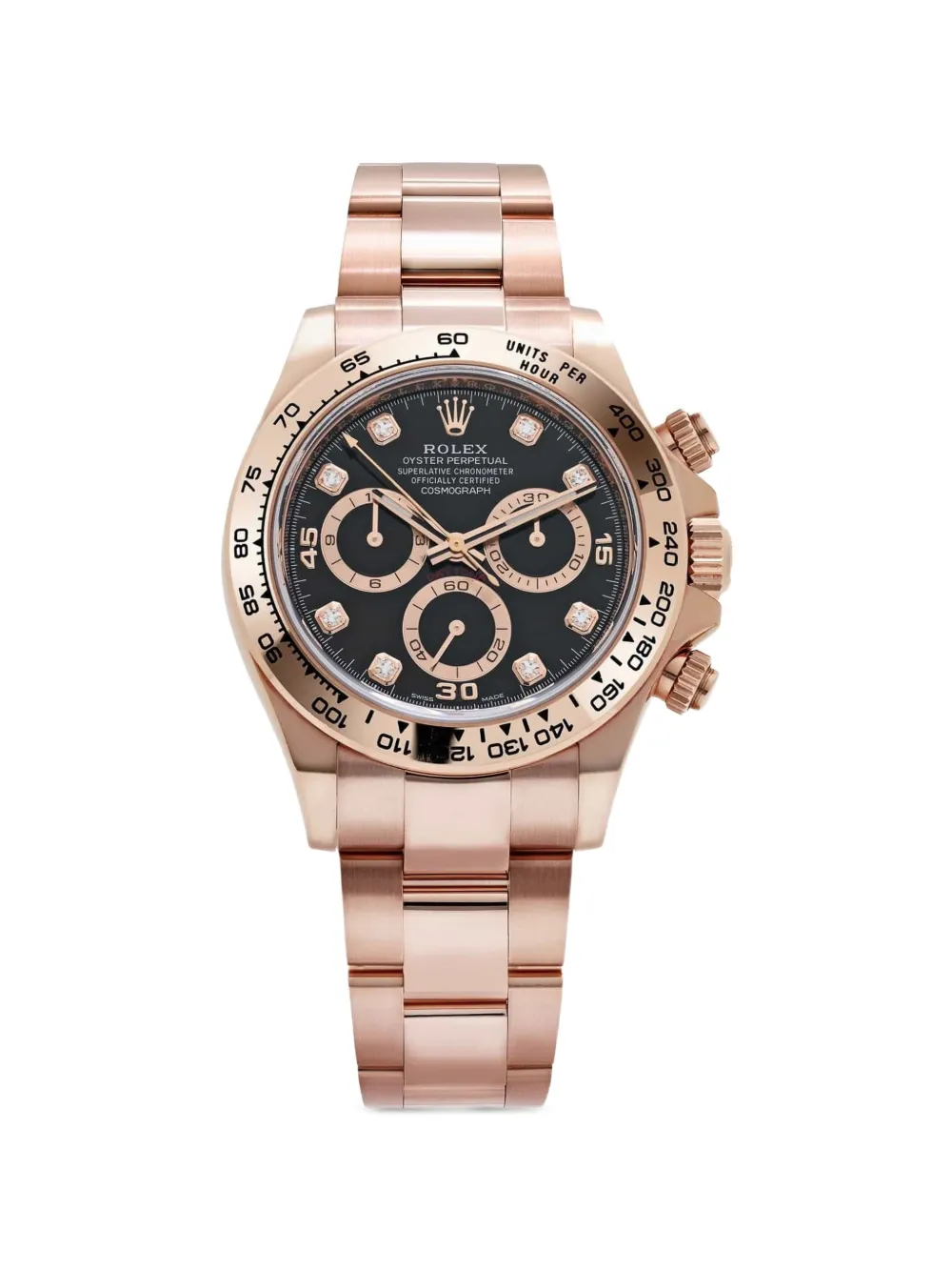 Rolex 2022 Daytona black diamond dial 40mm watch