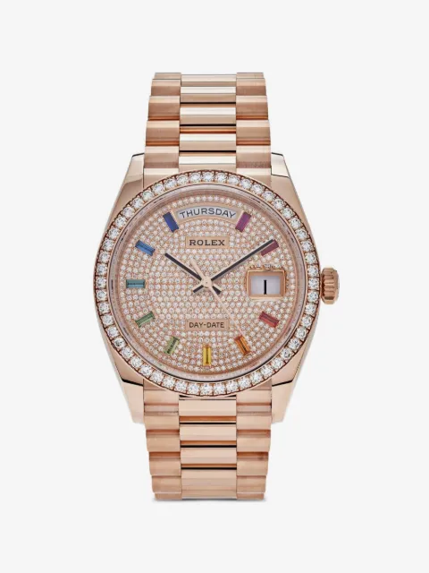Rolex 2025 Day-Datev diamond pave 36mm watch