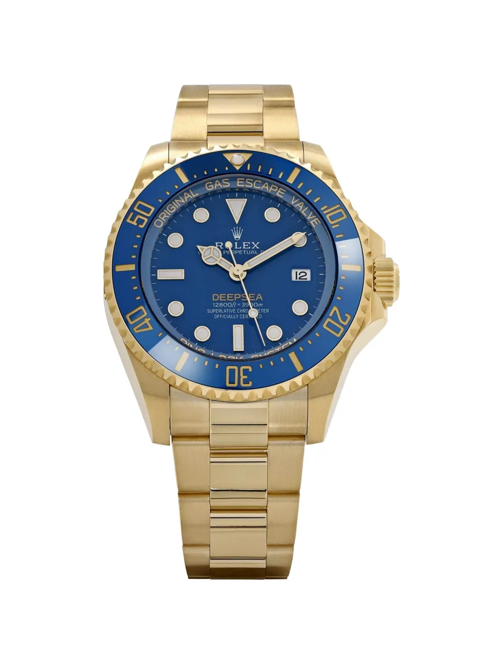 Rolex 2024 Deepsea yellow gold blue dial 44mm watch