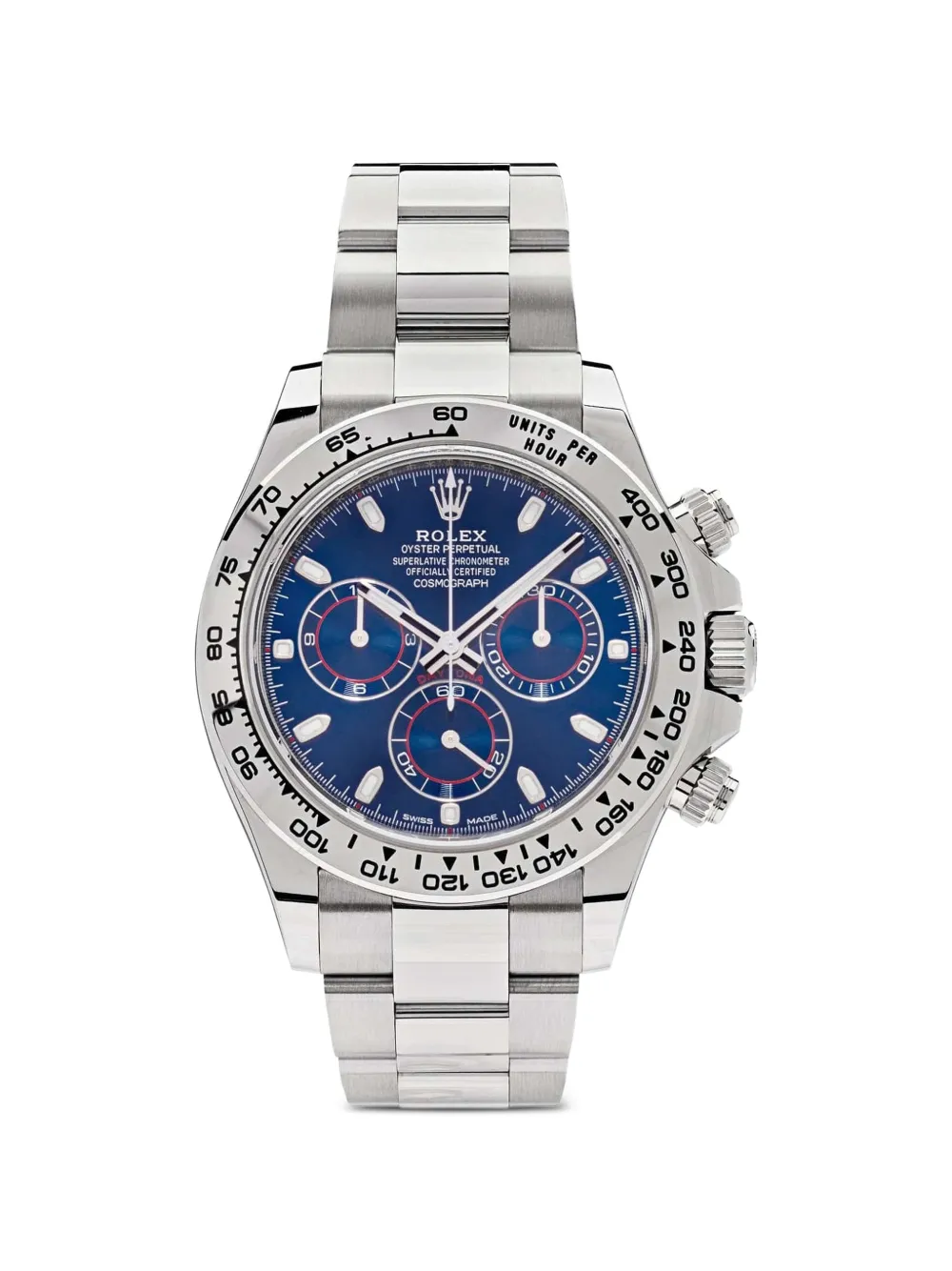 Rolex 2023 Daytona white gold blue 40mm watch