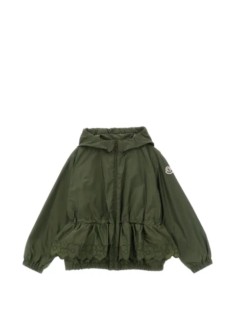 Moncler Enfant Manolya floral-embroidered hooded jacket