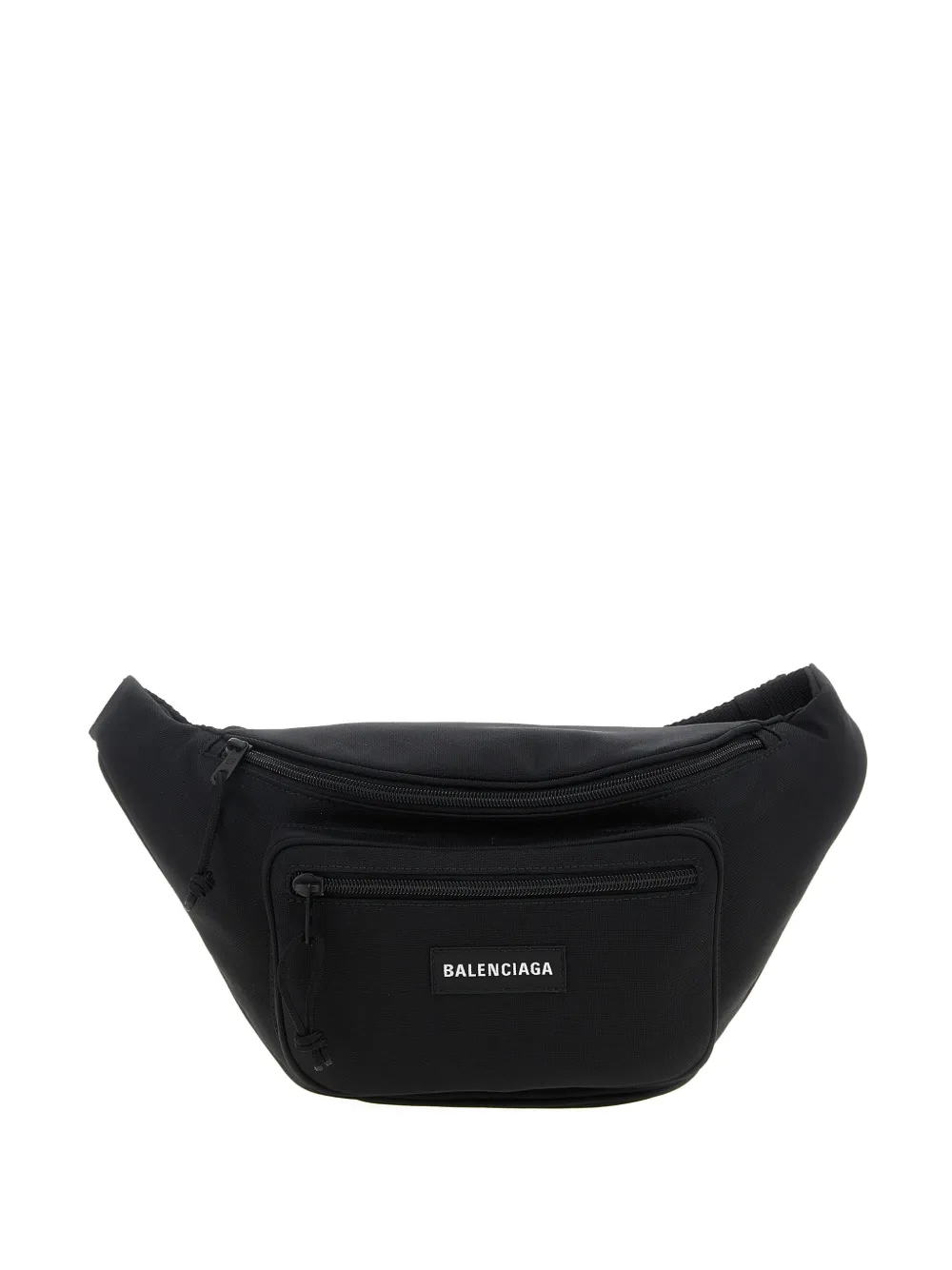Balenciaga logo-patch belt bag - Nero