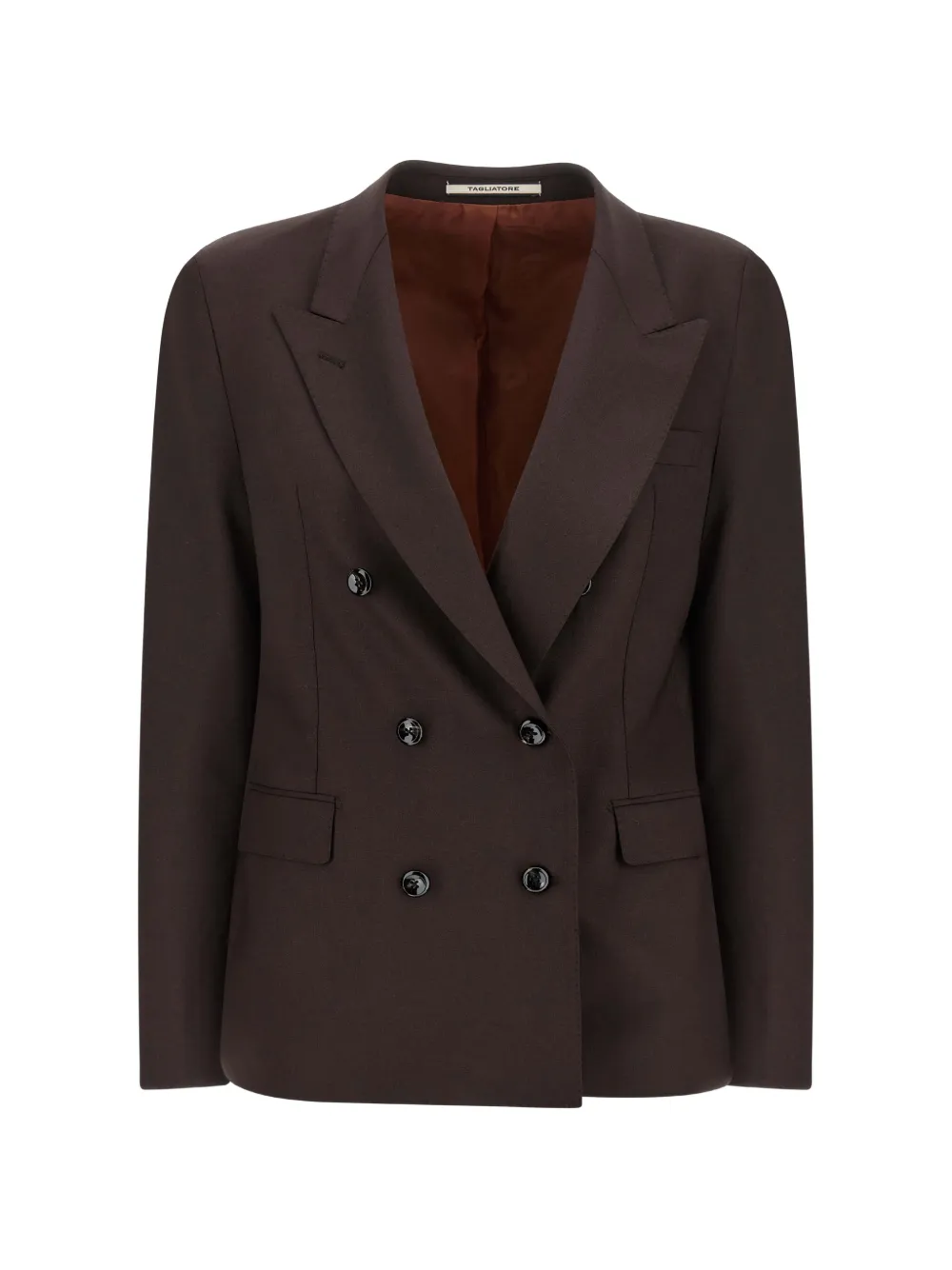 Tagliatore parigi double-breasted peak-lapels blazer - Braun