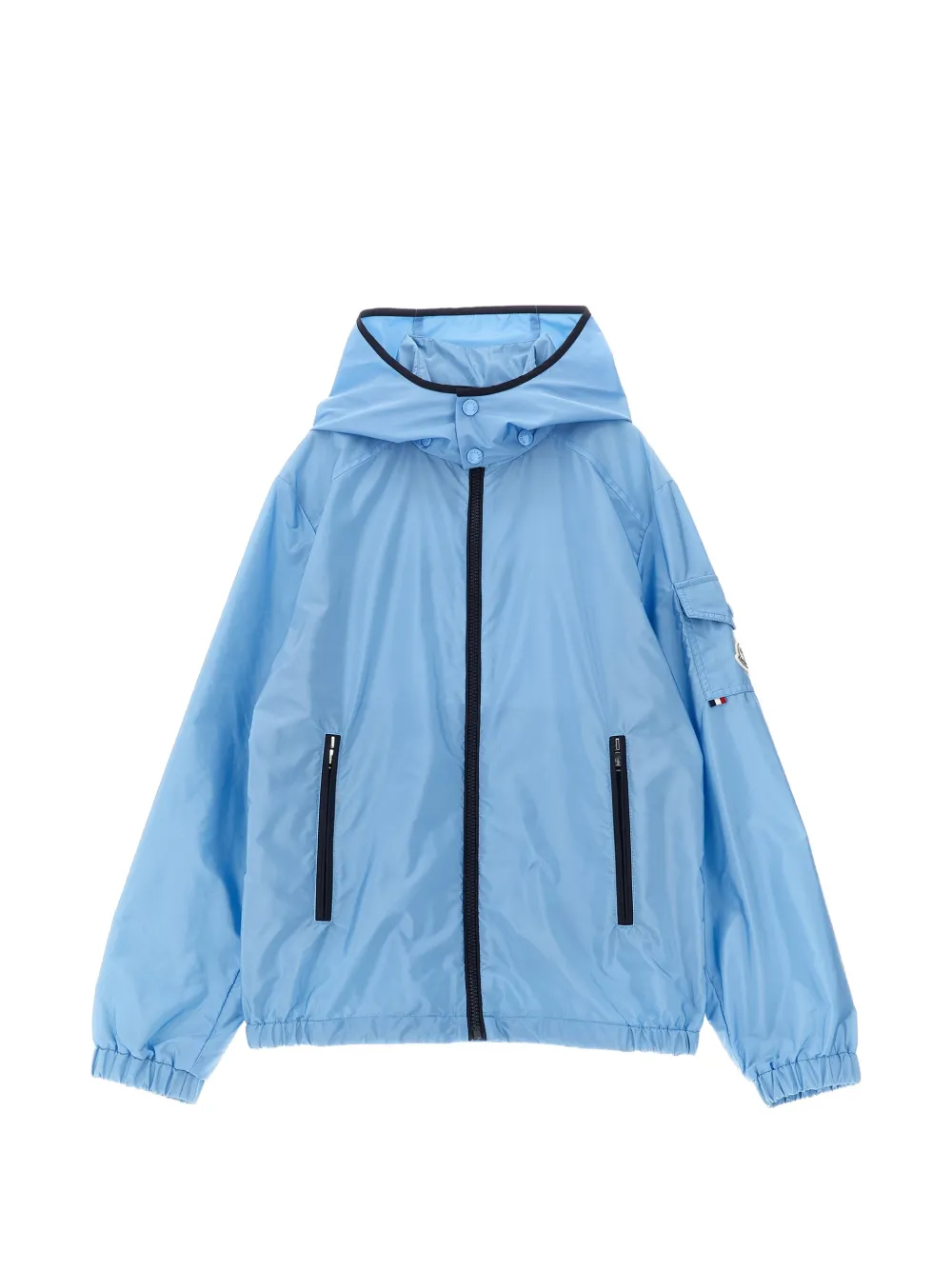 Moncler Enfant Banu jack met afneembare capuchon Blauw