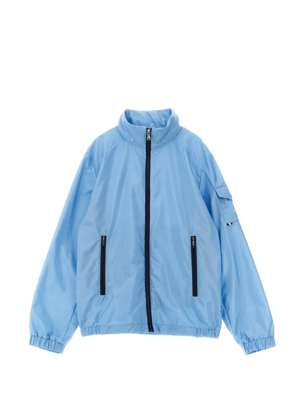 Moncler Enfant Banu jack met afneembare capuchon Blauw
