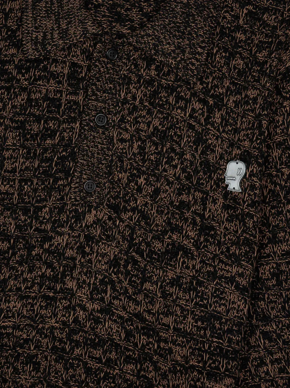  Brain Dead Half-button Sweater - Brown 