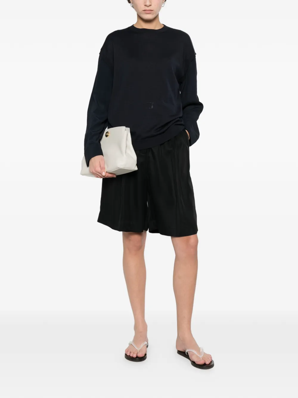 Fabiana Filippi Top met ronde hals Blauw