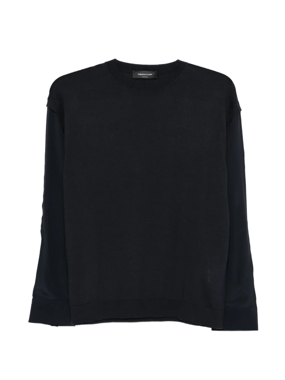 Fabiana Filippi round-neck top - Blu