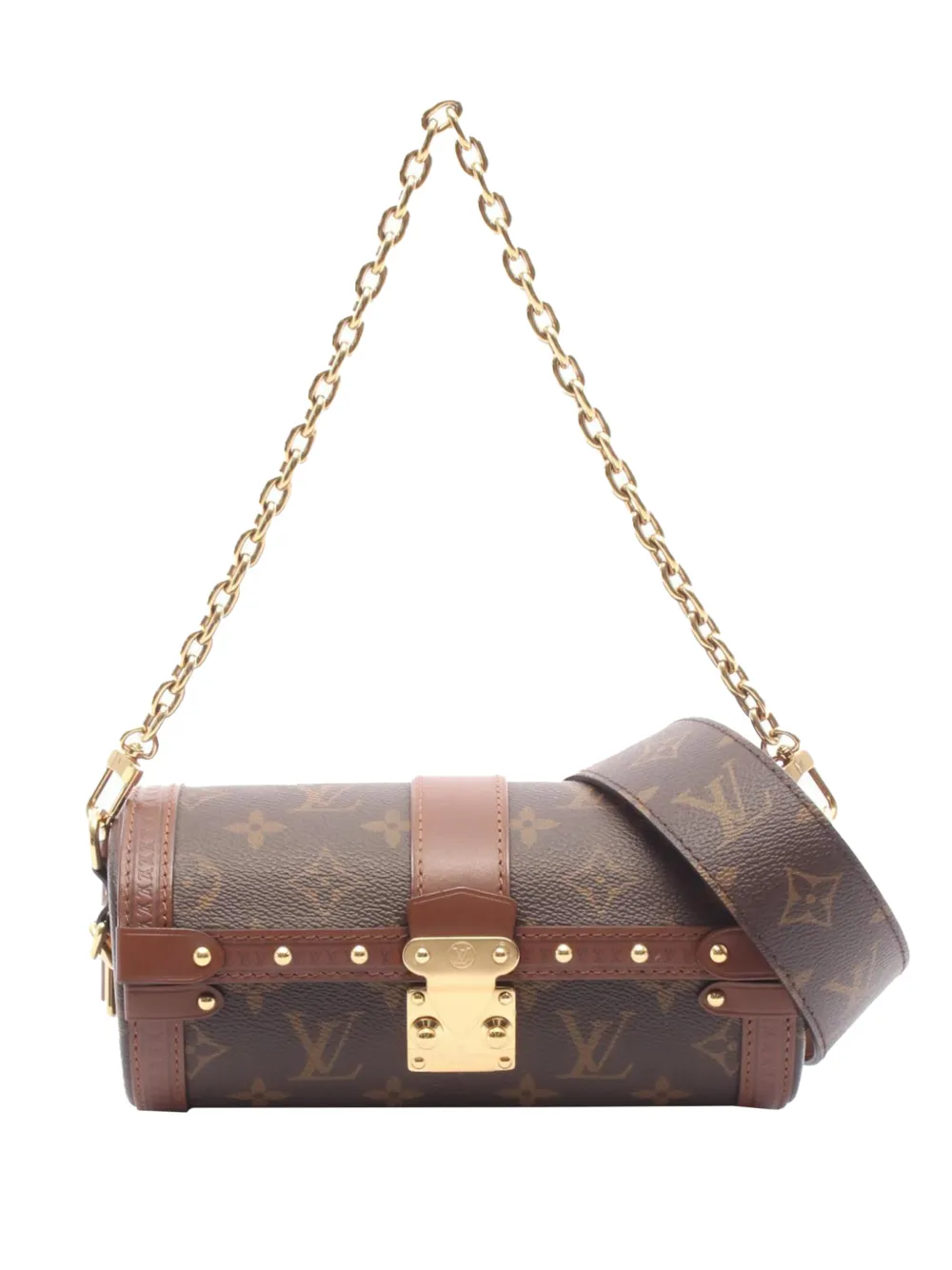 Louis Vuitton Pre-Owned Borsa a tracolla Papillon Trunk con monogramma 2010-2026 - Marrone