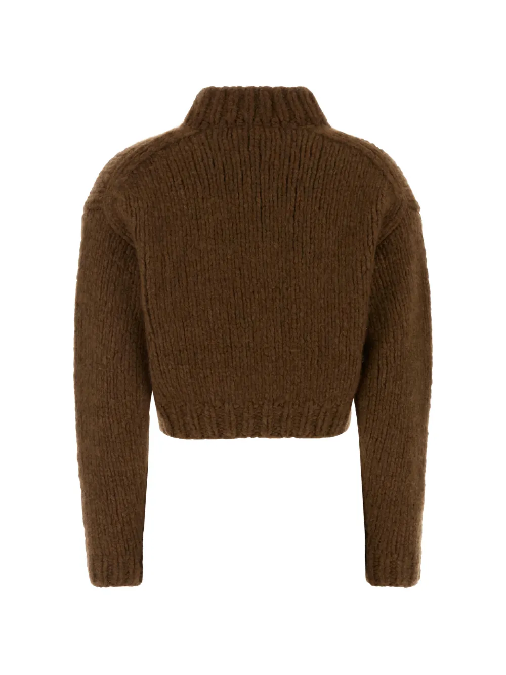  Miu Miu Cashmere Cropped Cardigan - Brown 