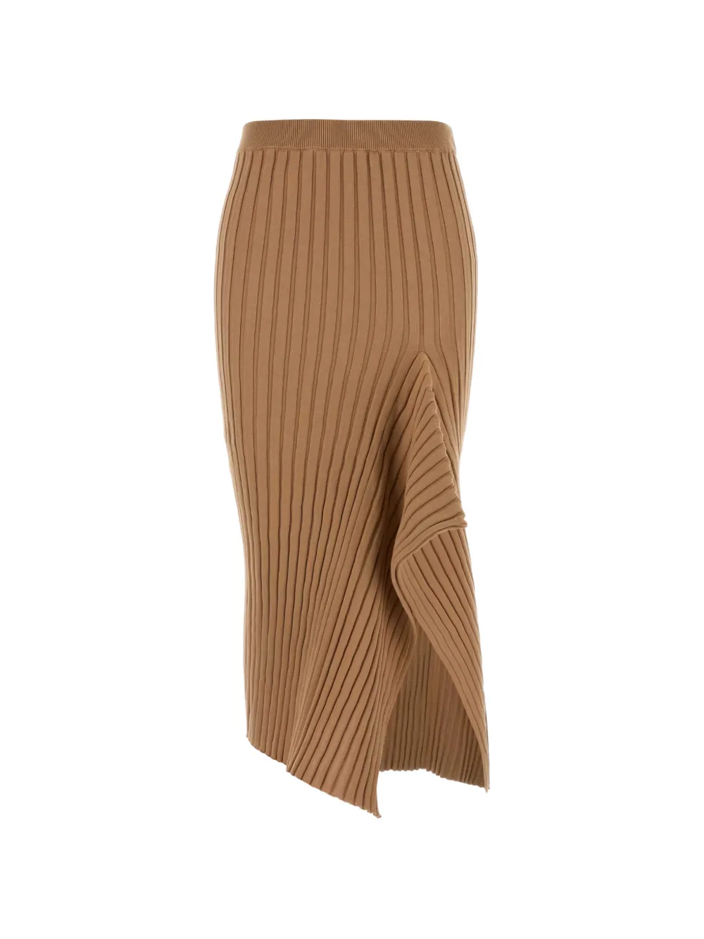 Stella McCartney ribbed skirt - Marrone