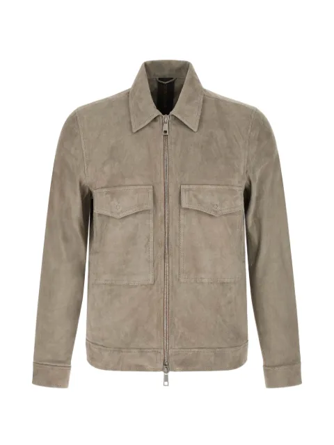 Giorgio Brato pointed-collar suede jacket