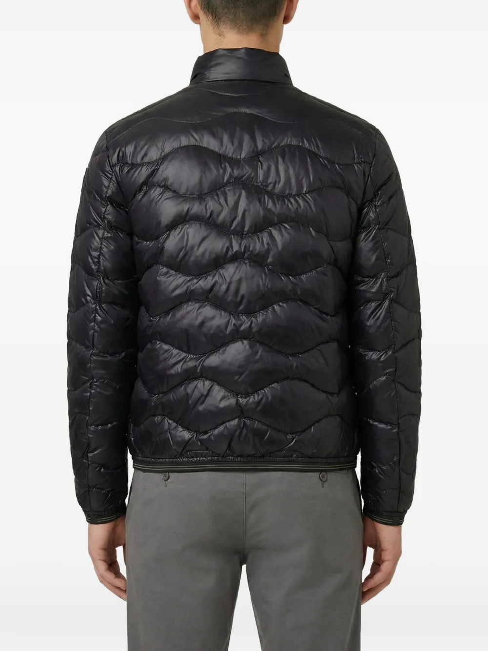  Blauer Zip Quilted Jacket - Black 
