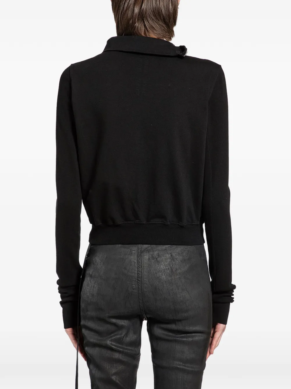 Rick Owens DRKSHDW Trui met asymmetrische rits Zwart