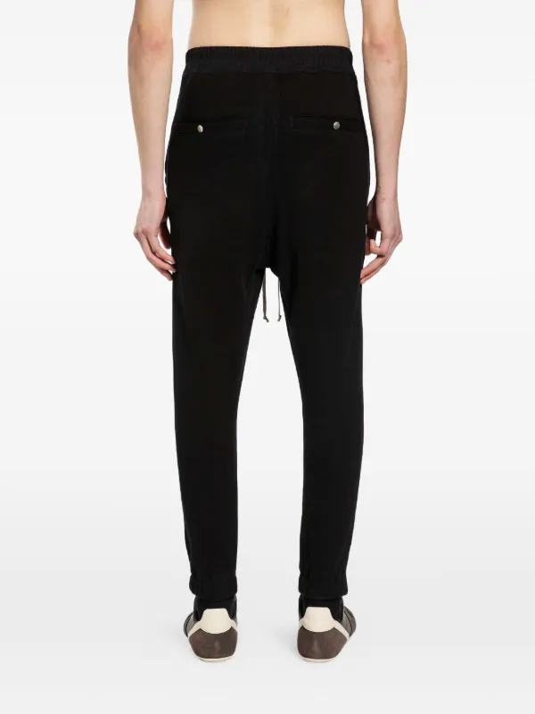 Rick Owens Drawstring Zip Track Pants | Black | FARFETCH FI