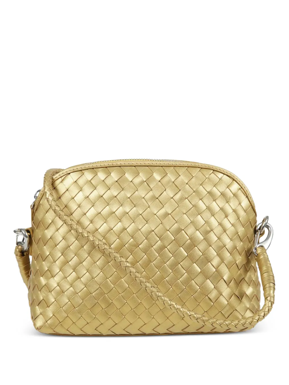 DRAGON DIFFUSION Chunky Fellini woven cross body bag - Oro