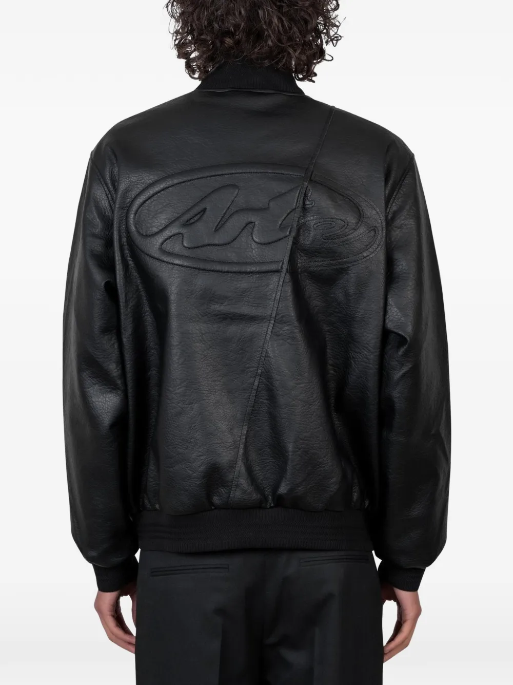  Arte Antwerp Logo-embossed Bomber Jacket - Black 
