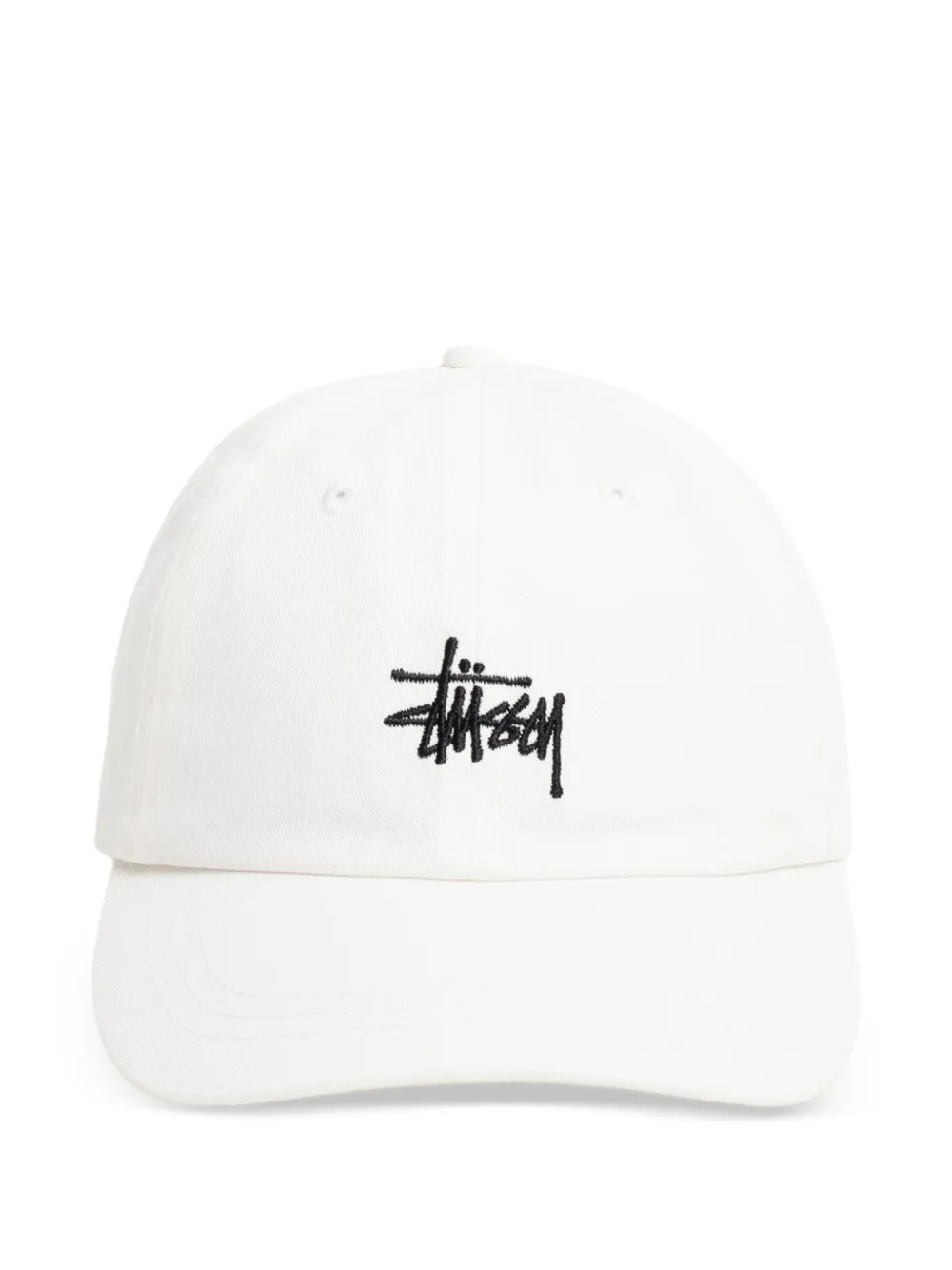 Stüssy logo-embroidered baseball cap - Bianco