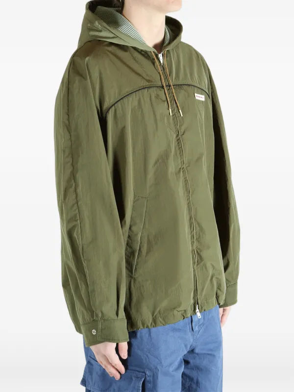 ジャケット・アウター marni hooded mods coat jacket archive Marni zip-fastening Hooded Jacket | Green | FARFETCH CY
