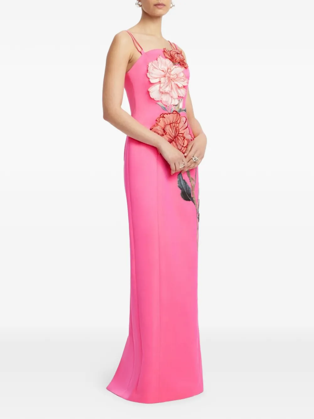  Leo Lin Arianna Floral Maxi Dress - Pink 