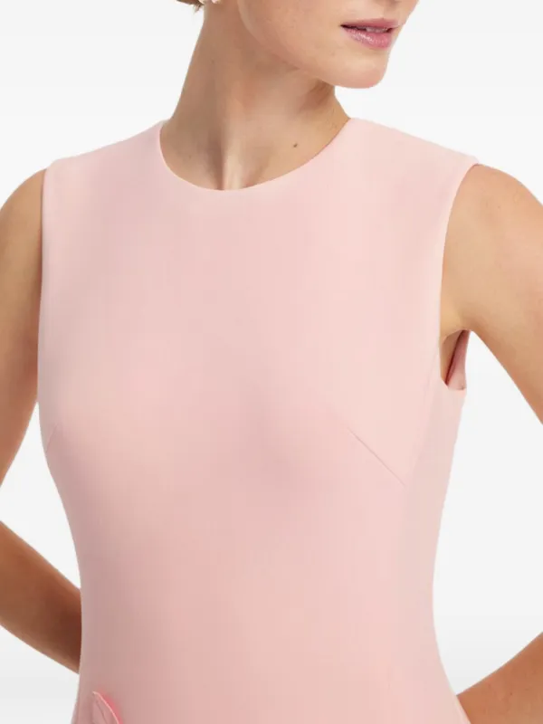 Leo Lin Cleo Rose Appliqu Midi Dress | Pink | FARFETCH BH Leo Lin Cleo Rose Appliqu Midi Dress | Pink | FARFETCH BH