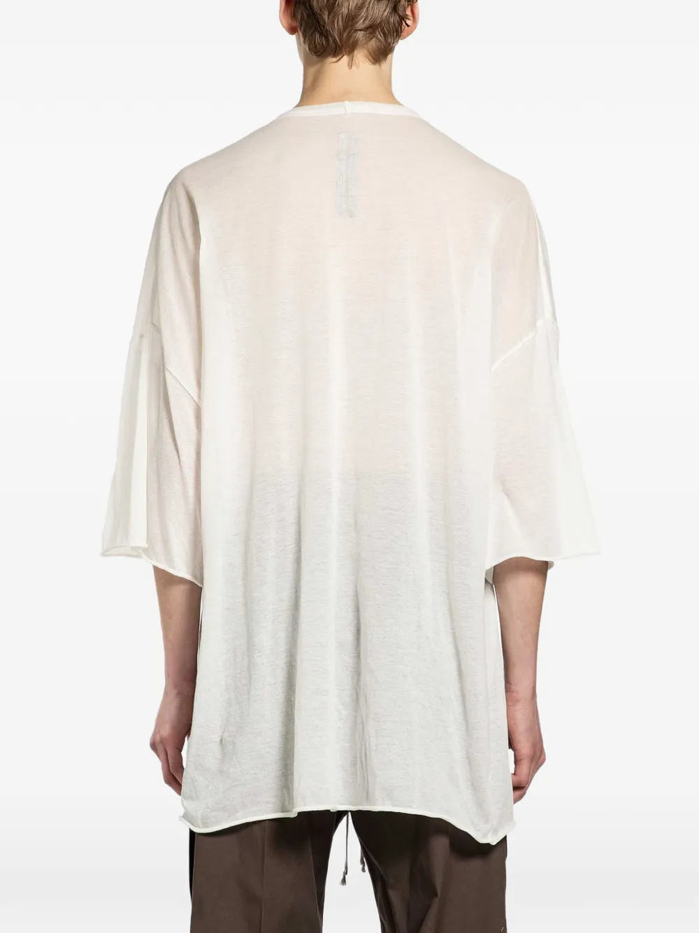 Rick Owens Tommy T-shirt met V-hals Beige