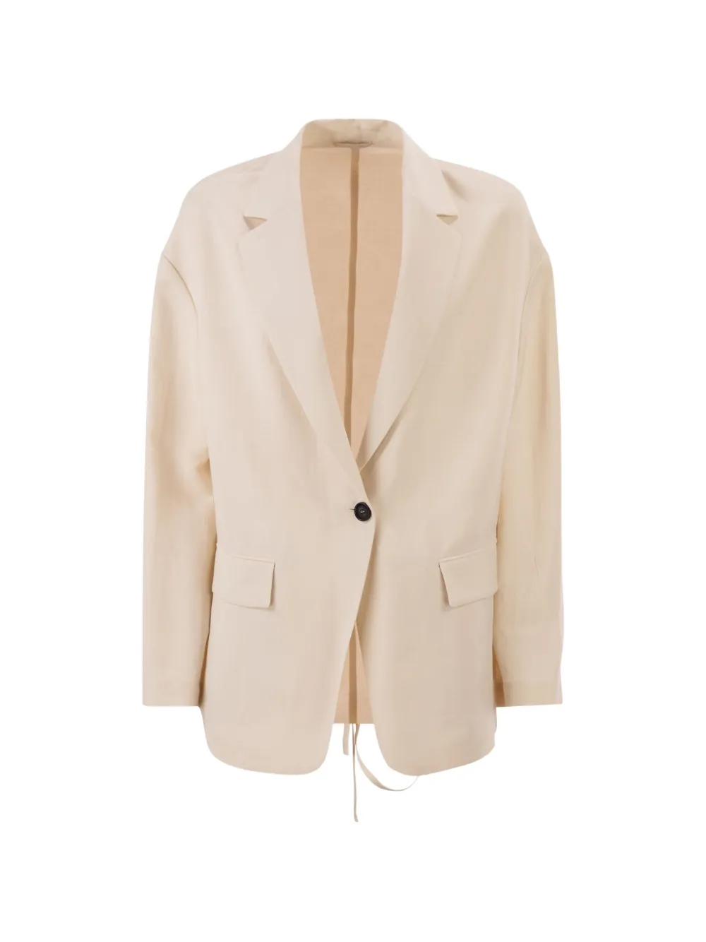 Brunello Cucinelli tie-belt blazer - Nude