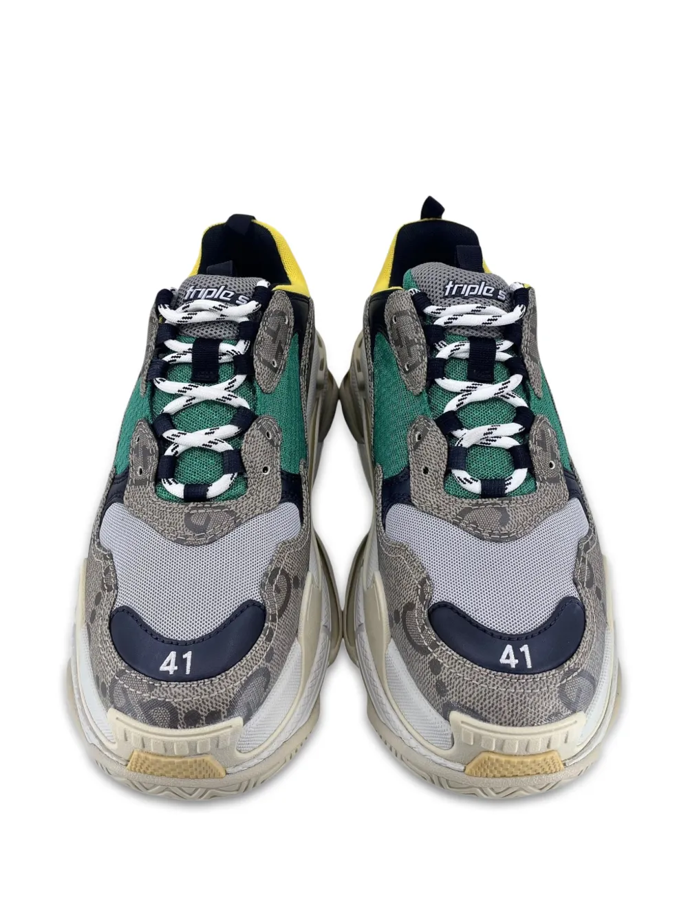  Balenciaga X Gucci Hacker Project Triple S Sneakers - Neutrals 