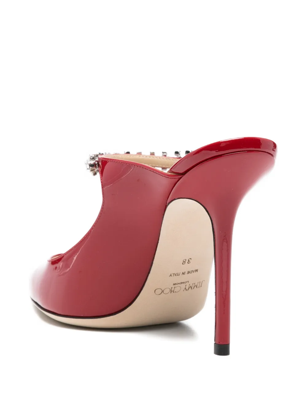 Jimmy Choo Bing muiltjes verfraaid met kristallen Rood