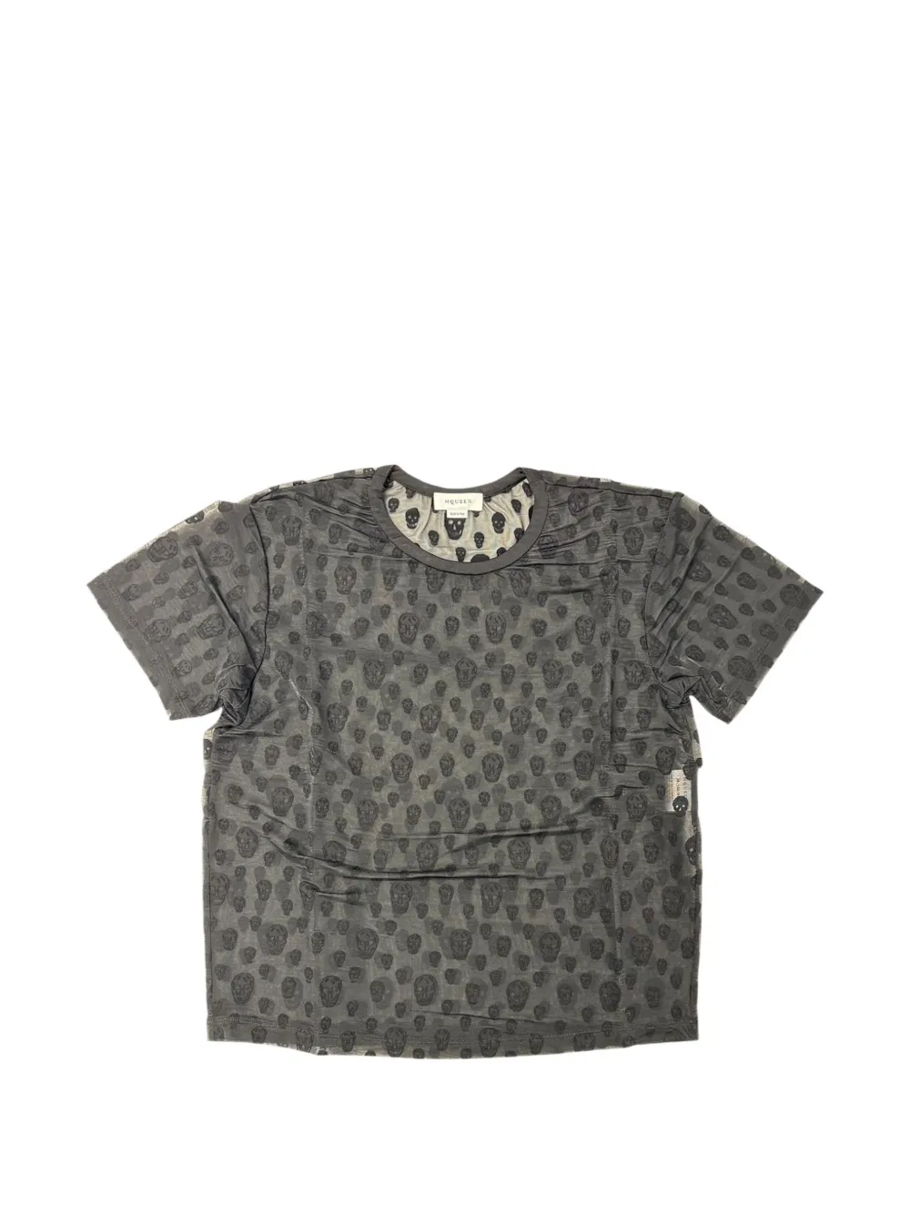 Alexander McQueen skull-print T-shirt - Grigio