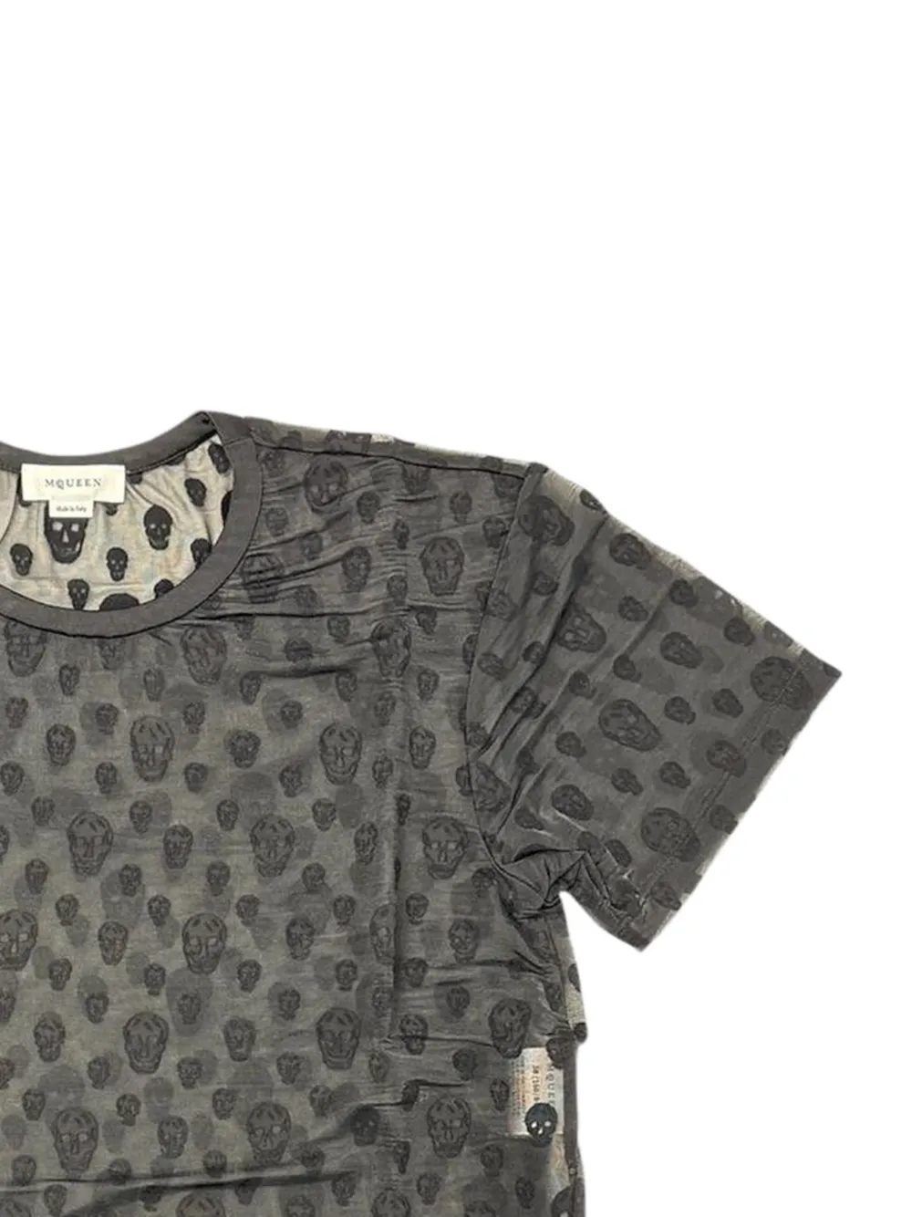  Alexander Mcqueen Skull-print T-shirt - Grey 