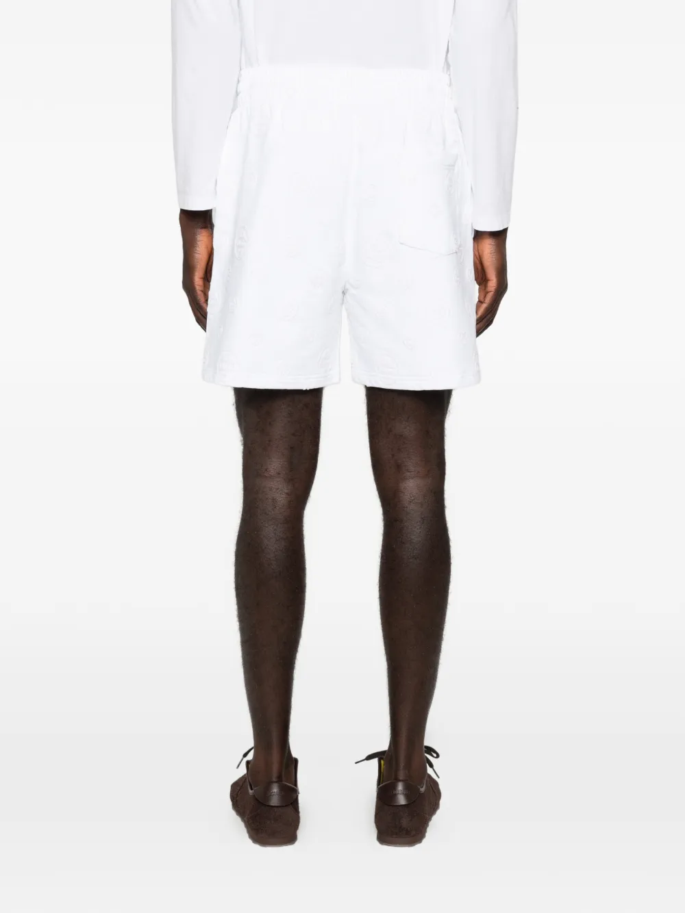 Casablanca Shorts met monogram-applicatie Wit