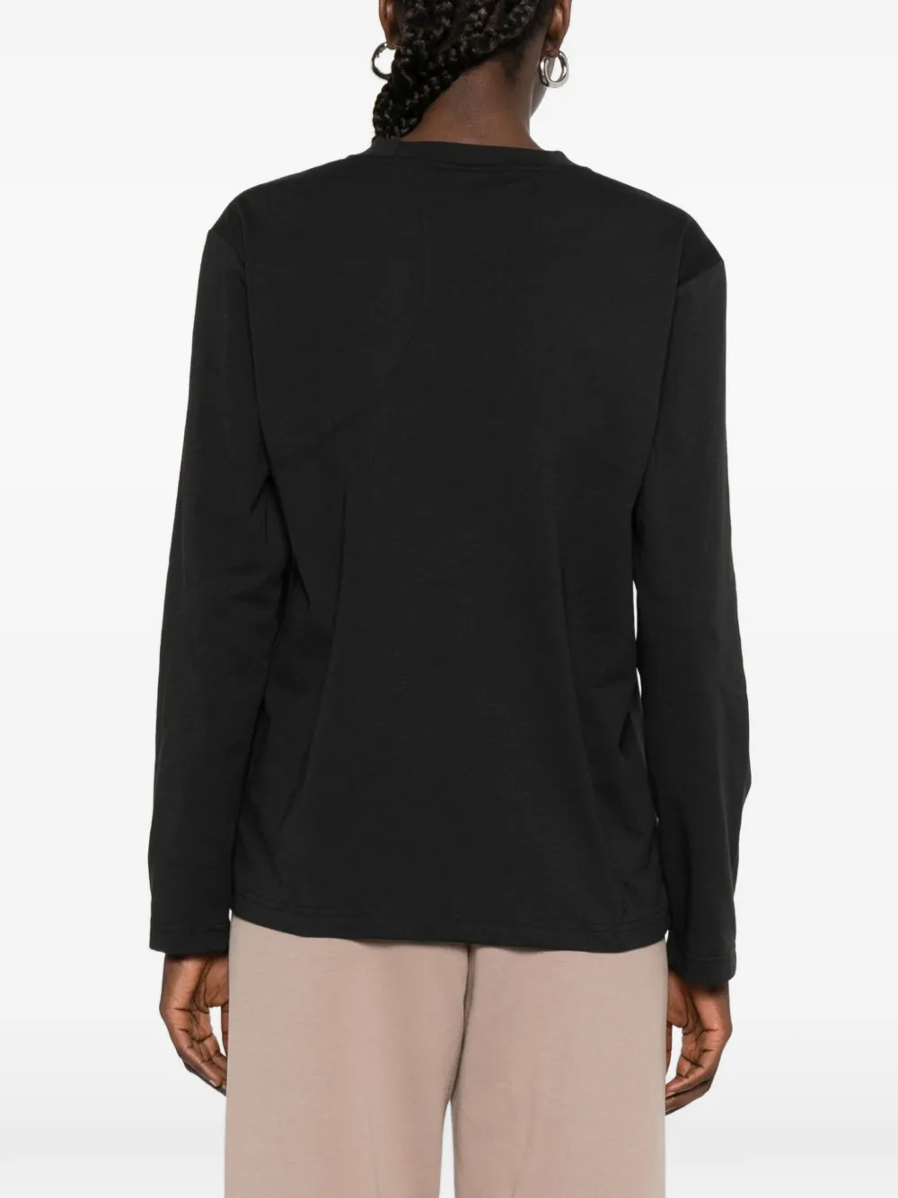 adidas by Stella McCartney T-shirt met logoprint Zwart