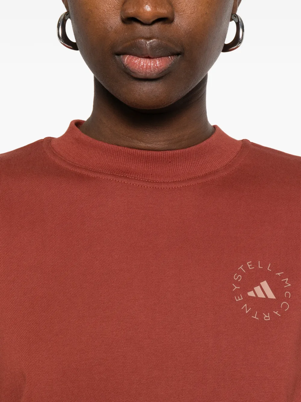 adidas by Stella McCartney Sweater met logo Rood