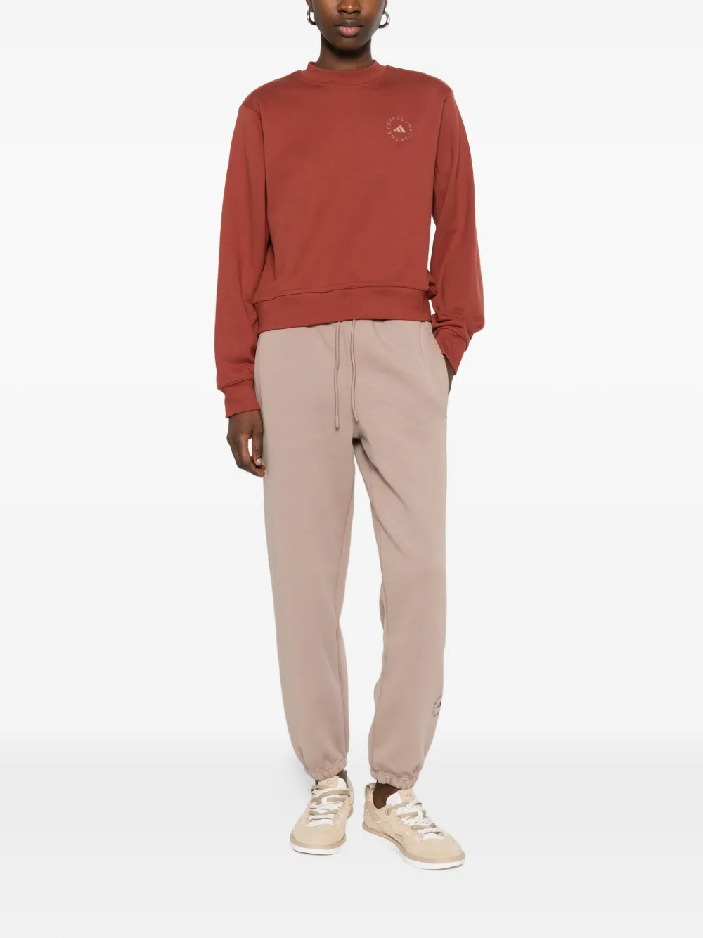 adidas by Stella McCartney Sweater met logo Rood