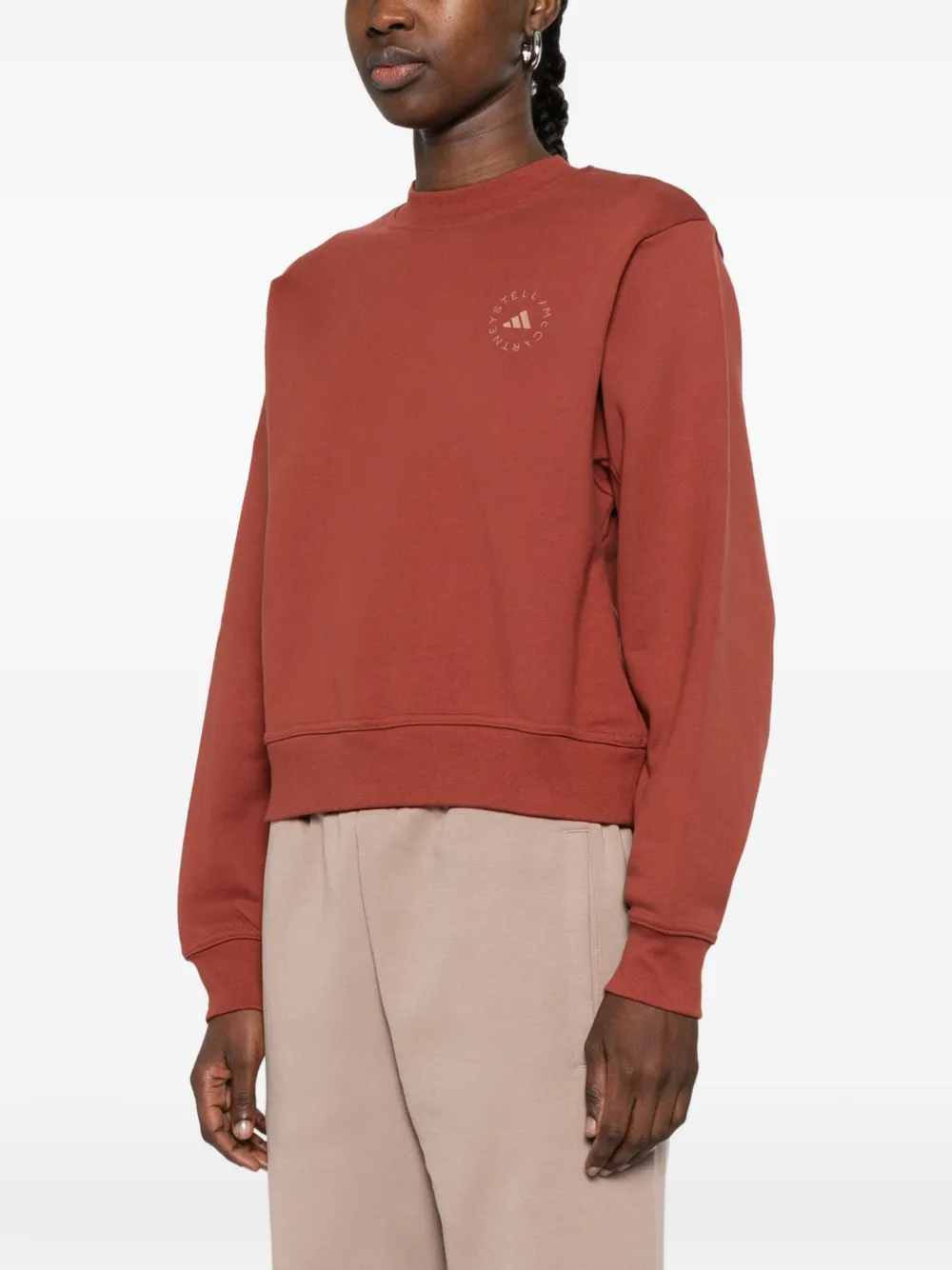 adidas by Stella McCartney Sweater met logo Rood