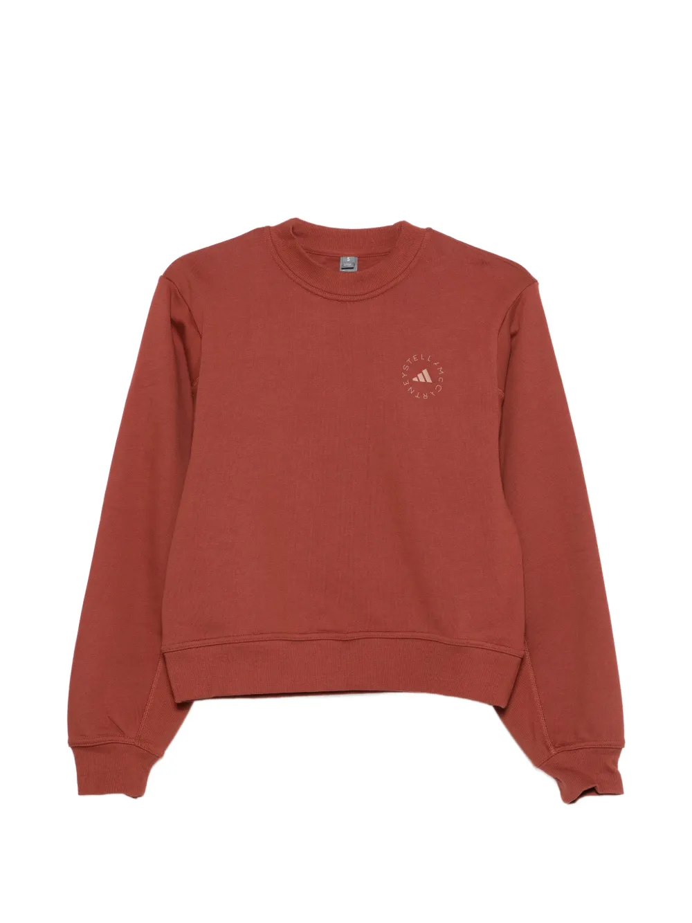 adidas by Stella McCartney logo-detail sweatshirt - Rosso