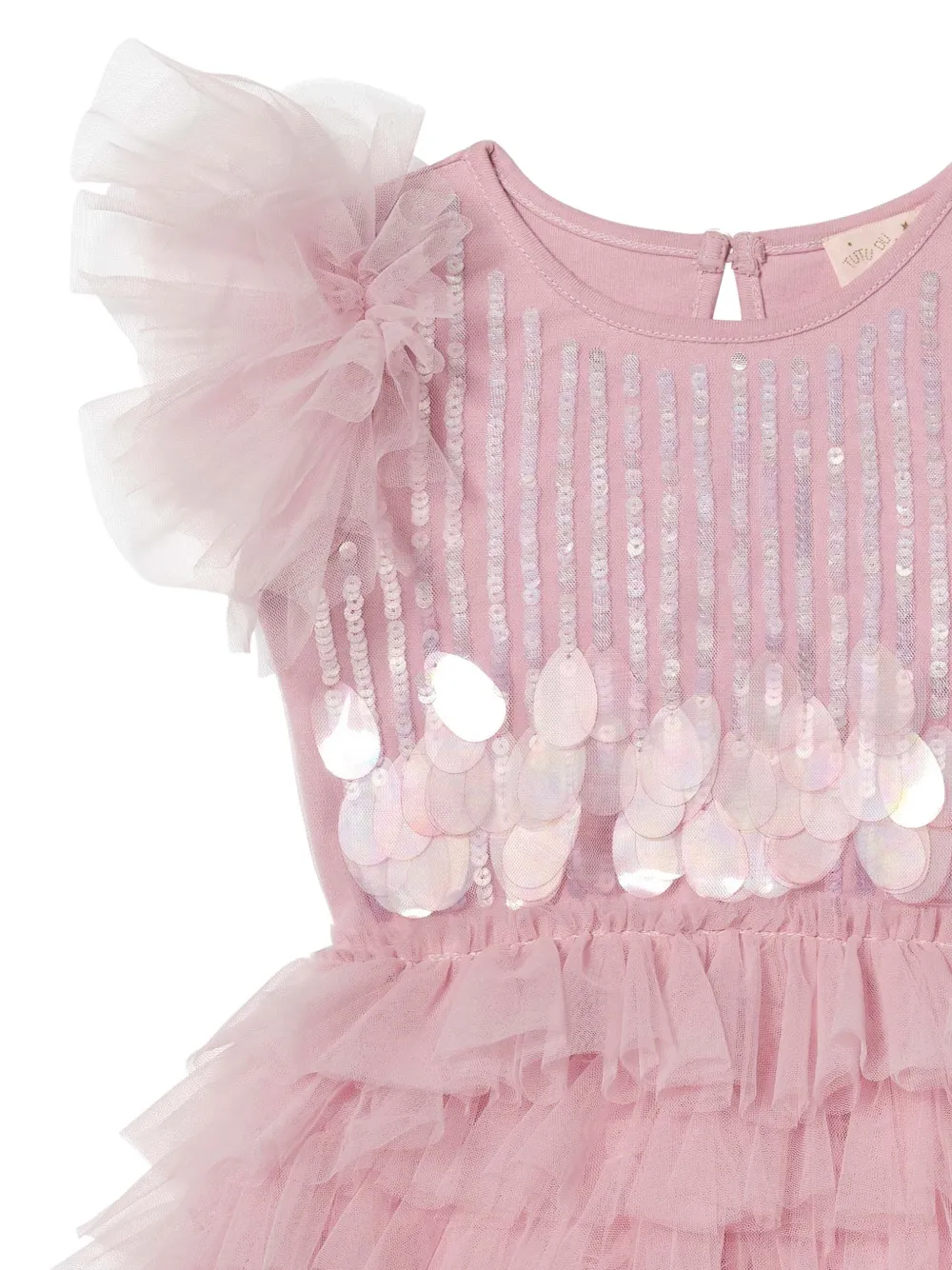  Tutu Du Monde Ruffled Sequin Dress - Pink 