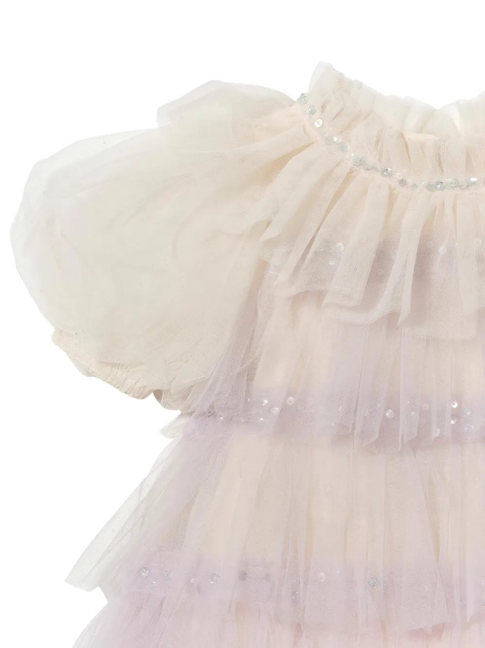  Tutu Du Monde Tulle Ruffled Dress - Neutrals 
