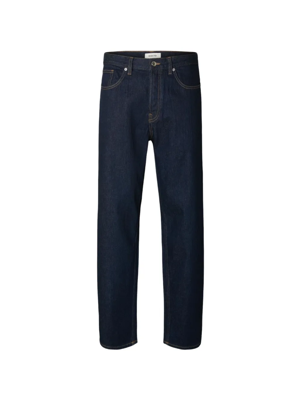 SELECTED dark-blue trousers