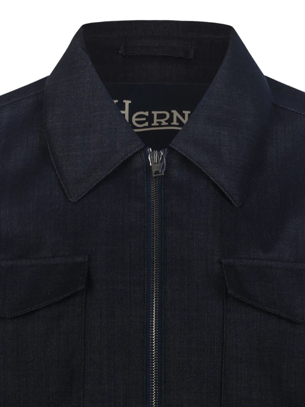 Herno Jack met rits Blauw