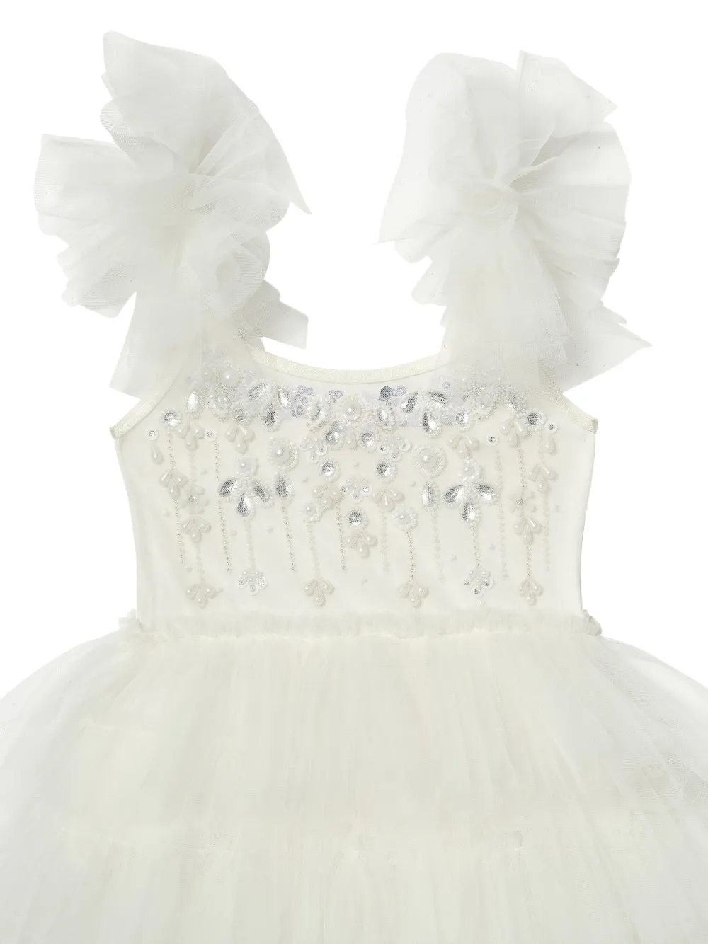  Tutu Du Monde Ruffled Embellished Tutu Dress - Neutrals 