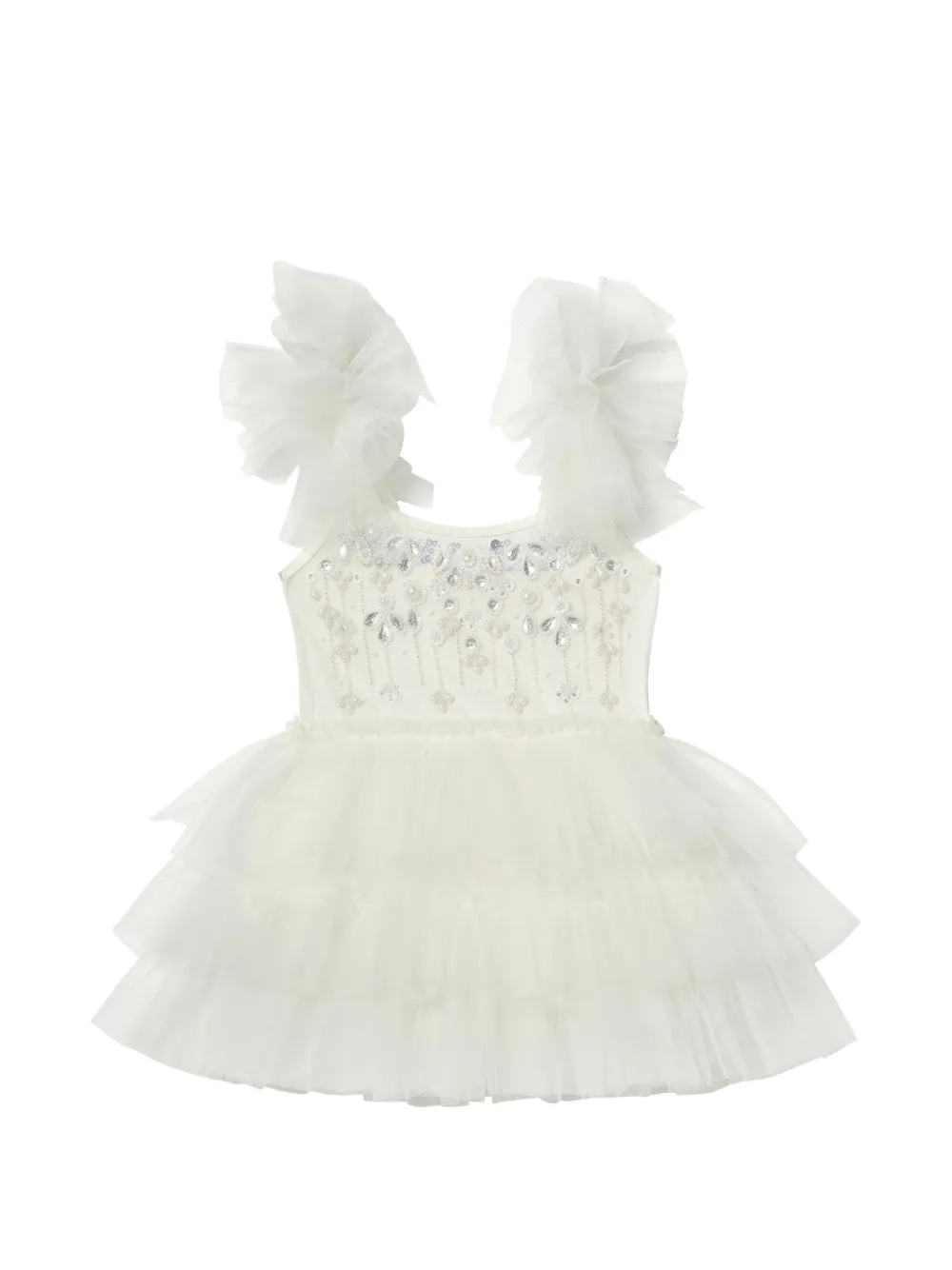 Tutu Du Monde ruffled embellished tutu dress - Toni neutri